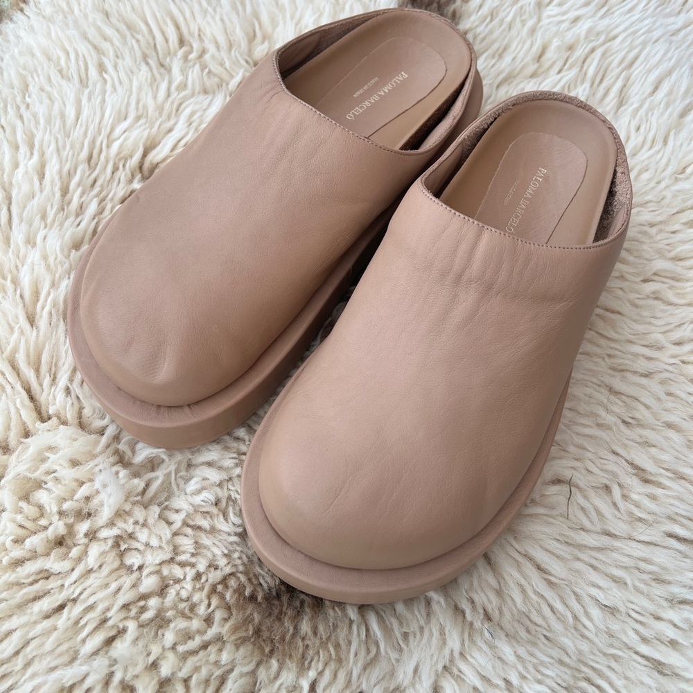 PALOMA BARCELO Women's Tan Leather Mules